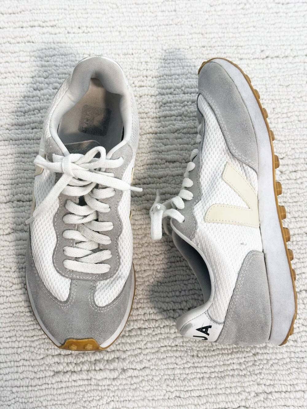 VEJA Rio Branco Size 7 Light Gray Pierre Sneakers Retro Streetwear Clean Beauty